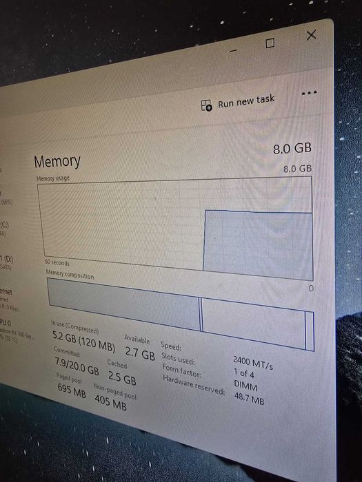 PC i3 9100F + RX 580 8GB / SSD + HDD /pc office si gaming+ casti cadou