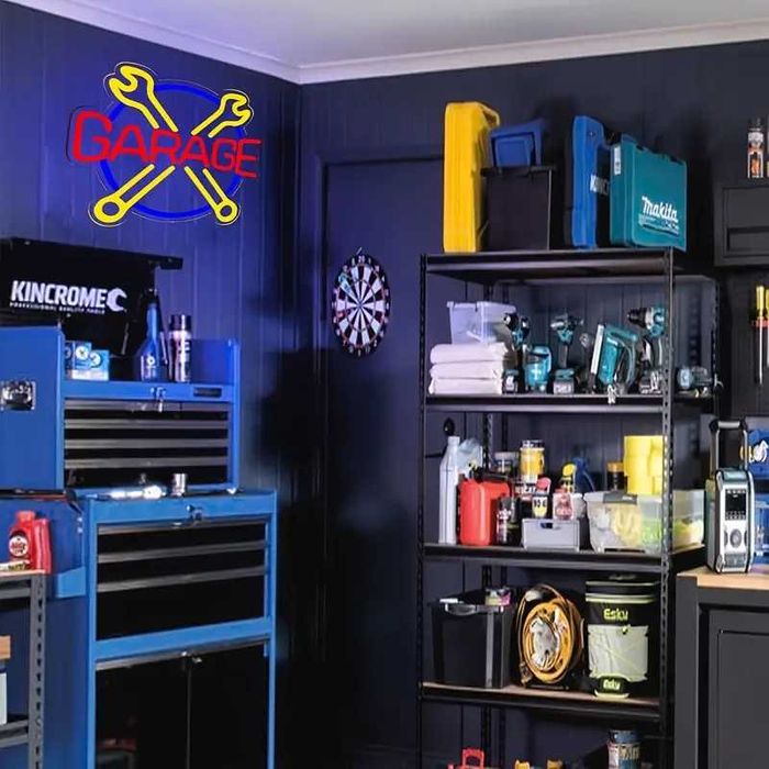 Reclama luminoasa LED Neon „GARAGE” - chei incrucisate,Temark®