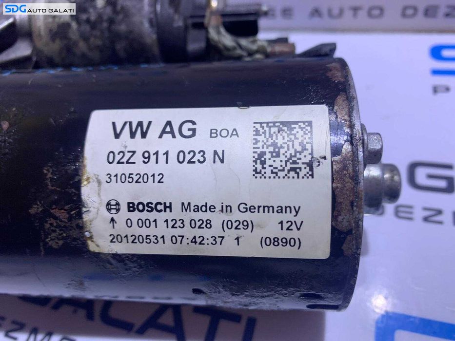 Electromotor cu 11 Dinti Volkswagen Polo 6R 1.2 TDI CFW CFWA 2009 - 2015 Cod 02Z911023N 0001123028 [M7209]