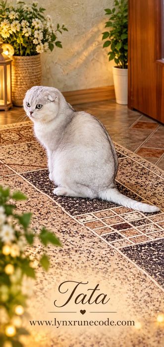 Bourbon – motănel Scottish Fold cu pedigree www.lynxrunecode.com