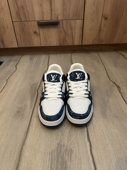 louis vuitton shoes blue sneakers