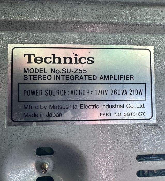 Amplificator technics SU-Z55