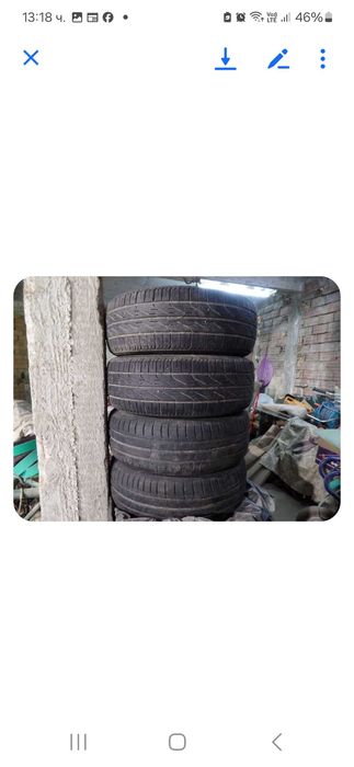 джанти с летни гуми  4 бр. + щора багажник