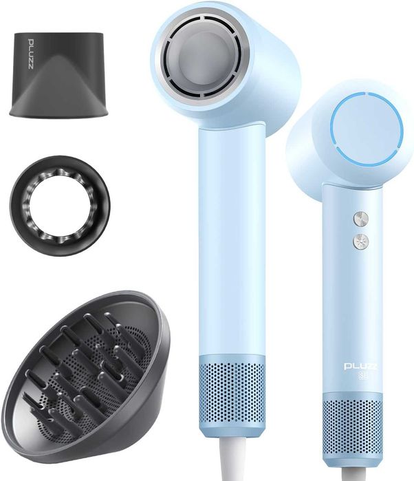 PLUZZ Йонен сешоар с дифузер , термоконтрол 110 000 об/мин