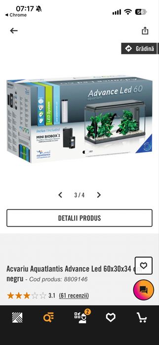 Vand acvariu 60L +stand