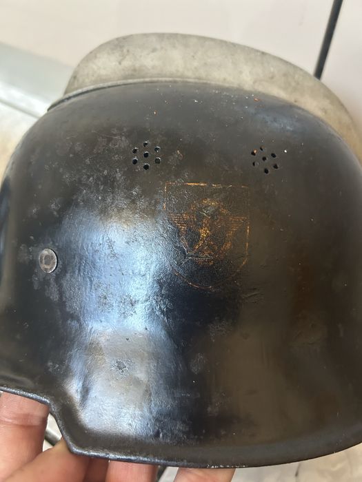 Casca politie, pompieri ww2 model adrian,masca gaze cartusiera