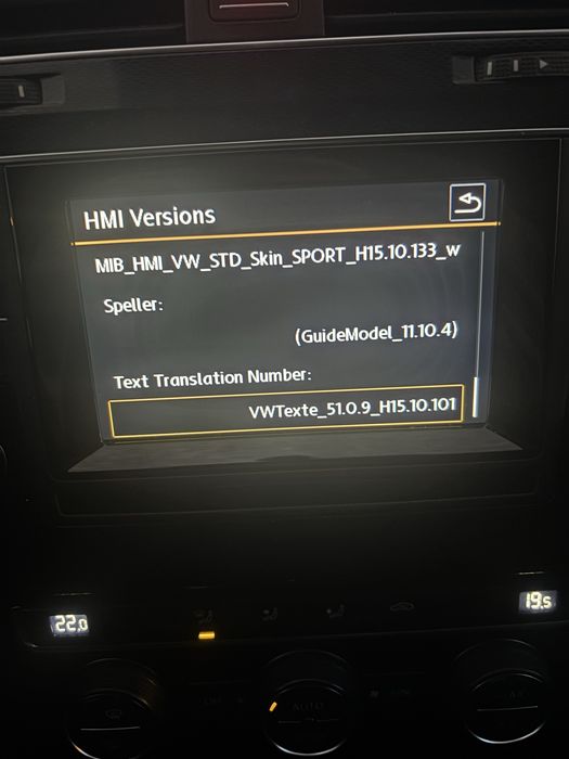 VW Golf 7 GTD / Golf 7 MIB1 Discover Media Navi 5G0 035 846 A + ramă originală
