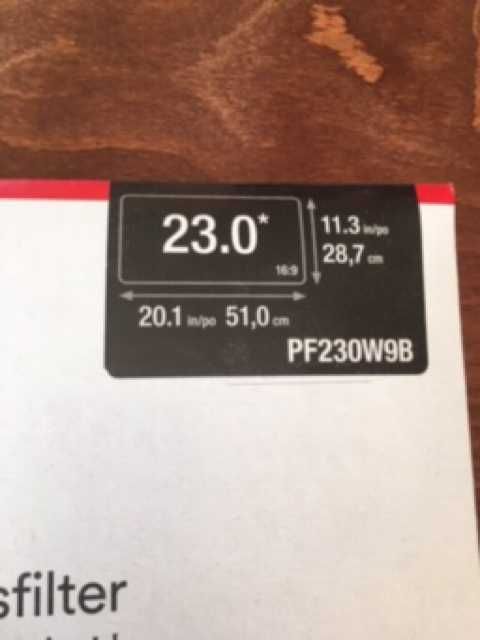 Конфиденциален филтър за монитор 3M PF230W9B