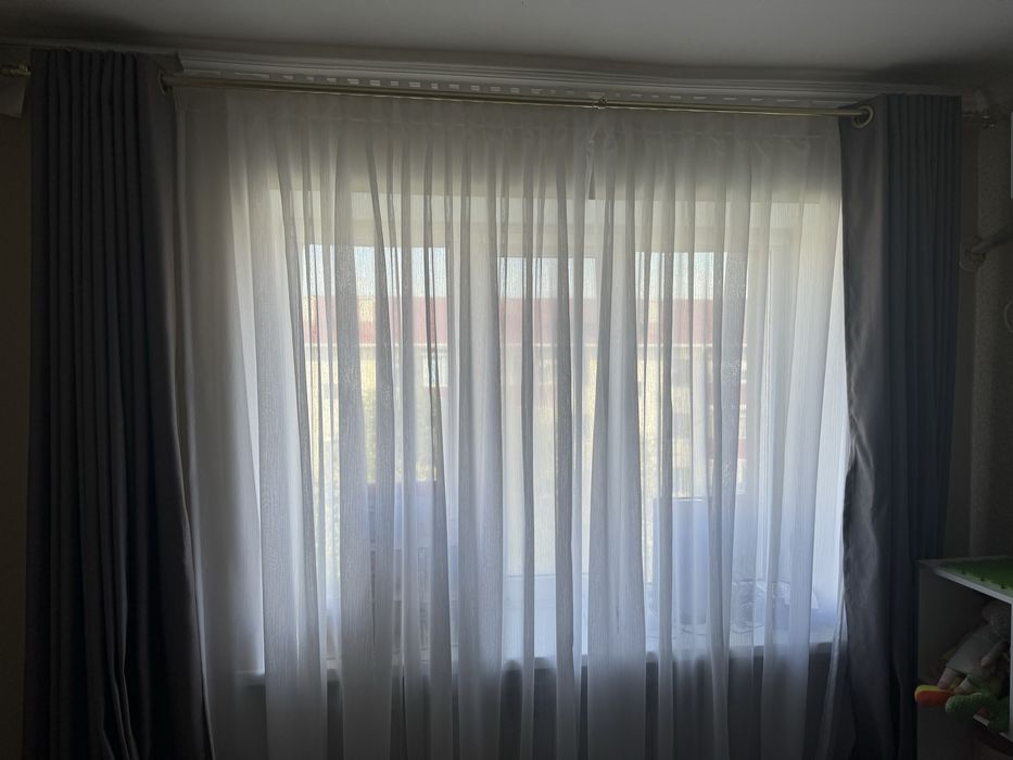 Шторы и тюль в хорошем состояний