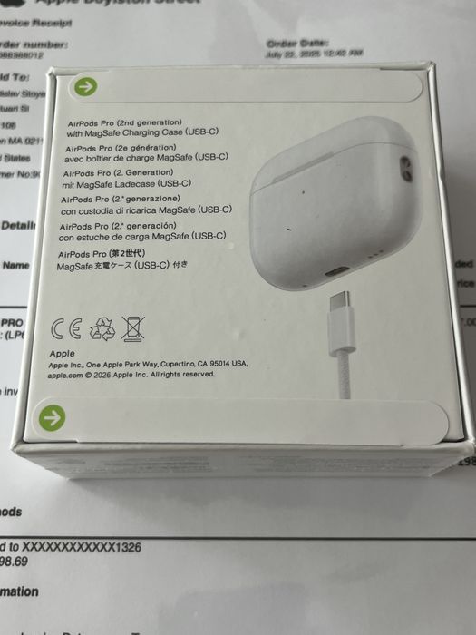 AirPods Pro 2  Фабрично запечатани