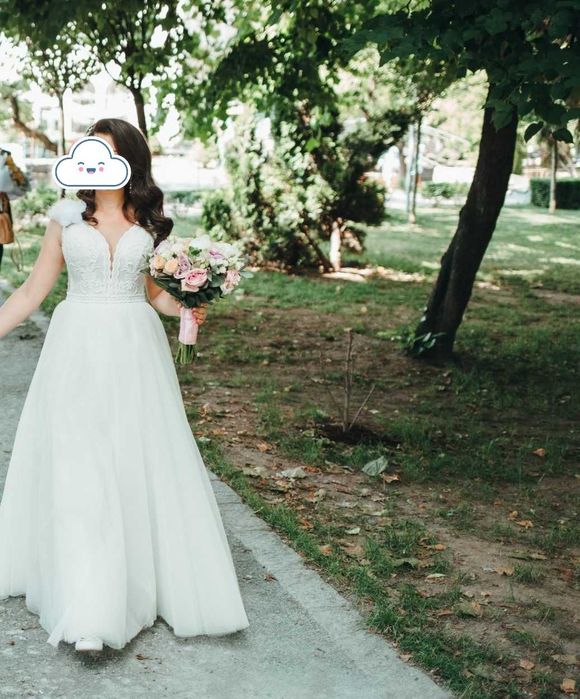 Vand rochie de mireasa, A-line, marimea S, Cluj-Napoca