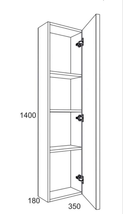 Dulap baie suspendat