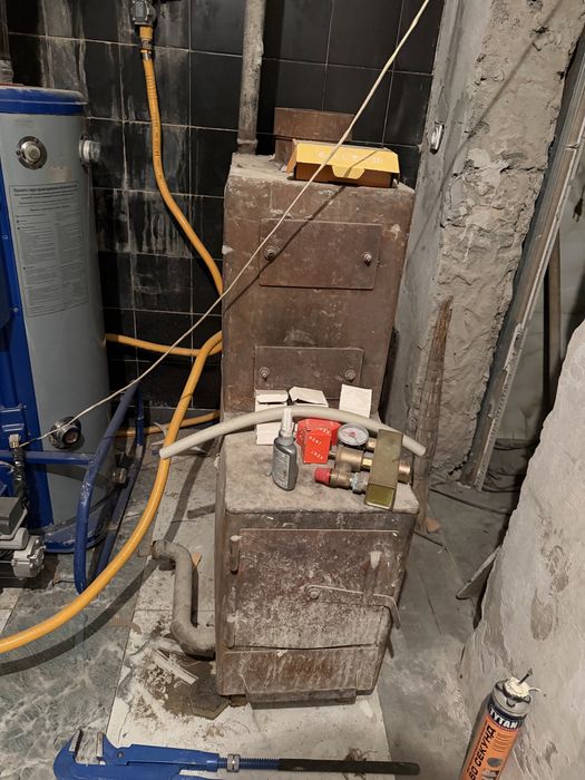 Уголная печка на 700 кв