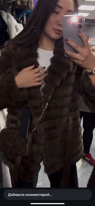 стильная эко-шубка под соболь