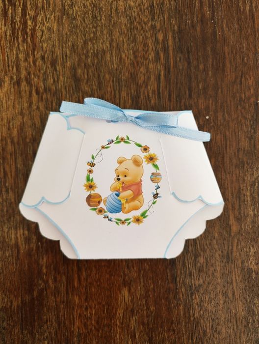 Покана за погача във формата на бебешки памперс