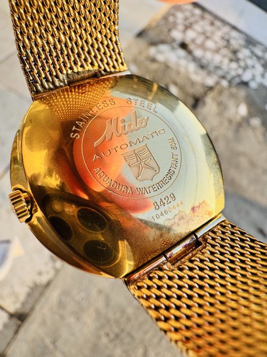 Ceas automatic barbati Mido Commander 1959 Gold 37mm