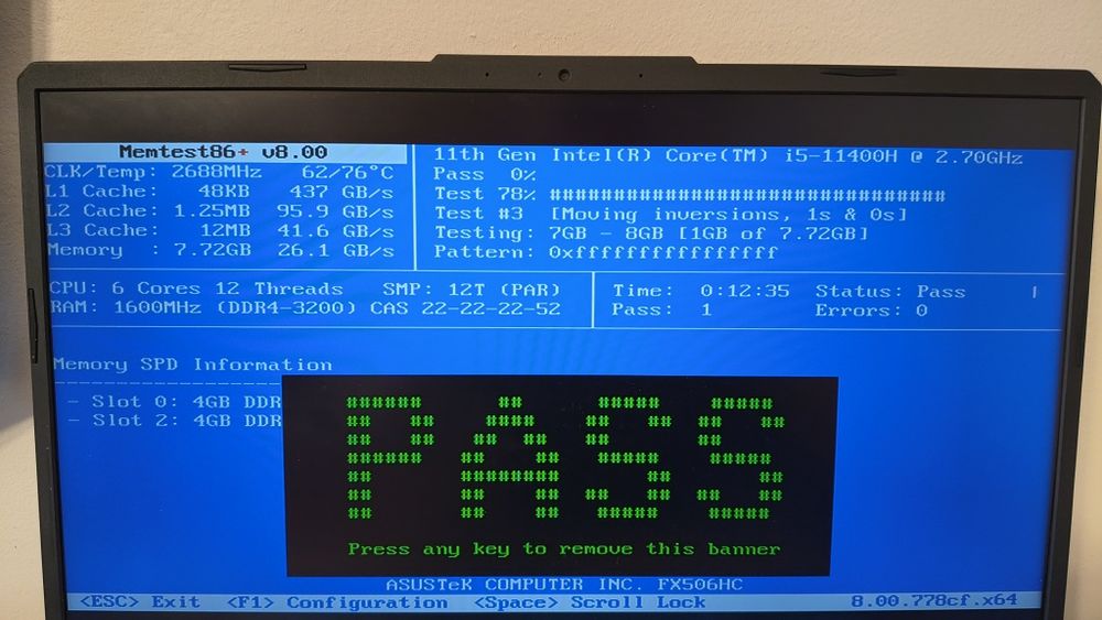 Ram 2x4GB DDR4 Samsung Laptop 3200MHz