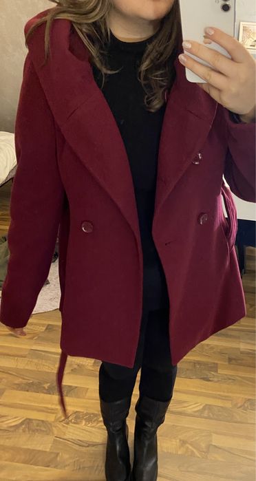 Palton deosebit Amisu din amestec Lana