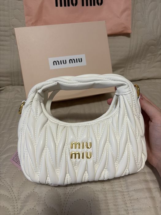 Geanta Alba Miu Miu Noua+accesorii