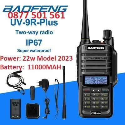 Нови 2023 BAOFENG 9R PLUS 22W 11000MAH двубандова Радиостанция Водоуст