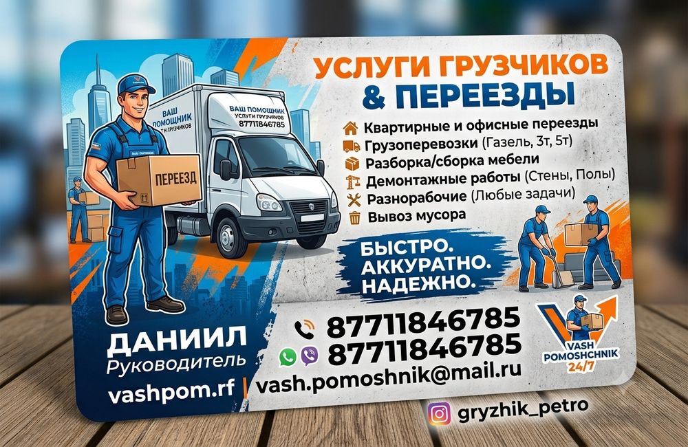 Грузчики. Квартирные и офисные переезды / Сборка мебели