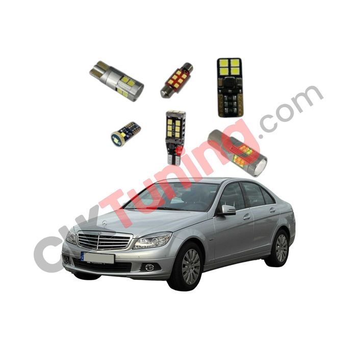 Pachet becuri led leduri pt interior pentru Mercedes W204
