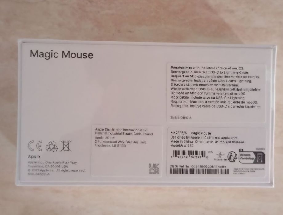 Mouse Apple Magic 3 Model A:1657