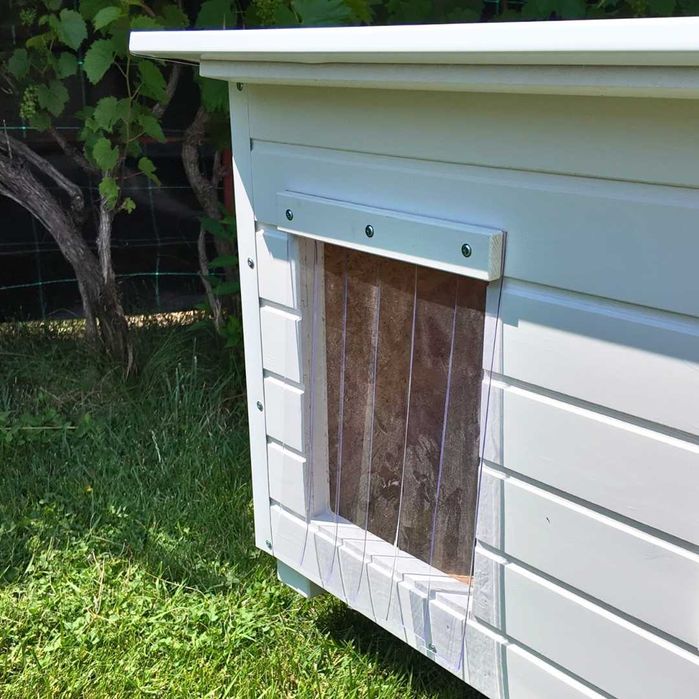 Cusca Caine Izolata Cu Fereastra Si Folie PVC Finisaj Alb Garantie