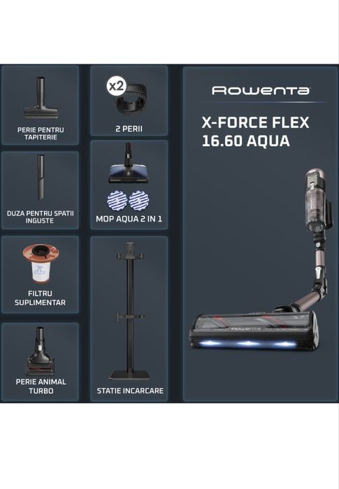 Aspirator verfical Rownta X Force Flex 16.60 Aqua