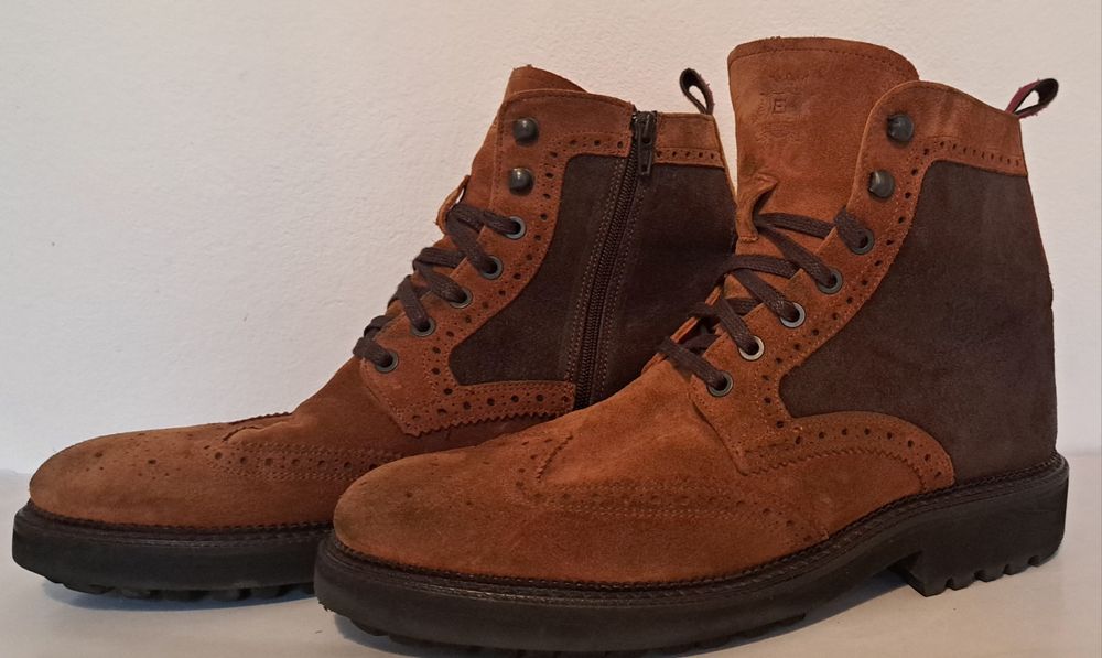 Ghete bărbati Enzo Bertini Velour camel mărimea 43