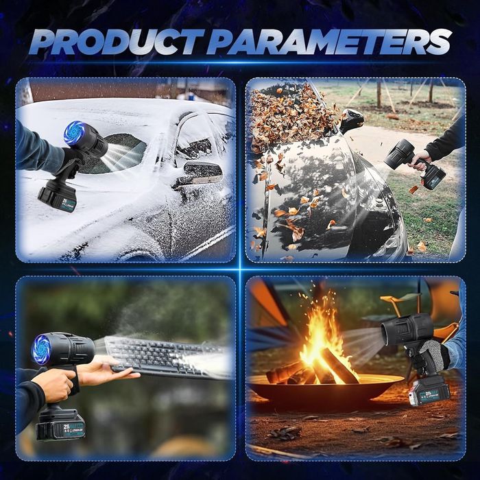 Kit suflantă de frunze Saker,jet turbo,2 ac.x21v,incarcator,sigilat