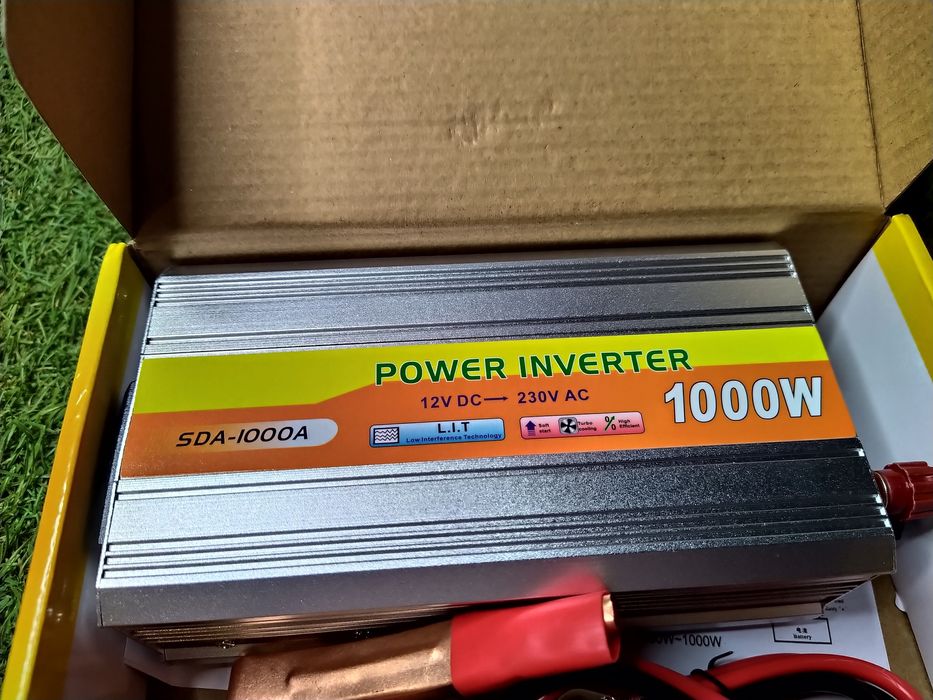 Invertor Auto 1000W 12V-230V AC, 220V Camping, Pescuit