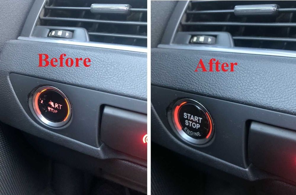 3D Stickere buton Start Stop Peugeot 408 2008 3008 308 508
