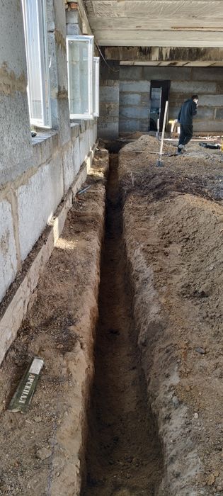Канализация, водопровод, траншея