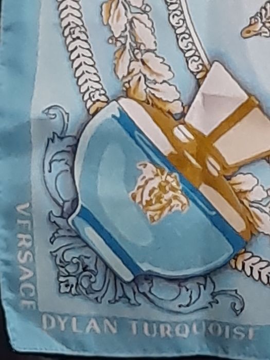 Esarfa   de LUX ' Versace- Dylan Turquoise  100%  matase