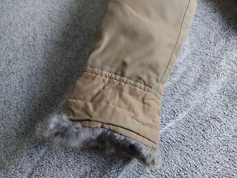 Дамско пухено яке Woolrich със заешки косъм - размер S