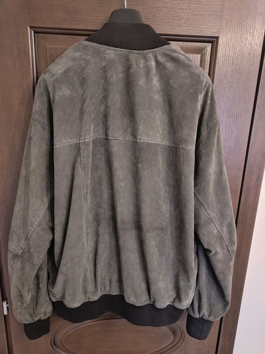 Мъжко кожено яке XXXL – естествен велур, Vera Pelle, Италия