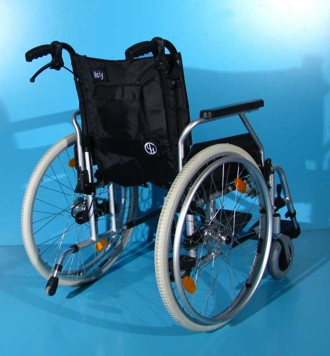 Scaun cu rotile din aluminiu Moly UHC - latime sezut 48 cm