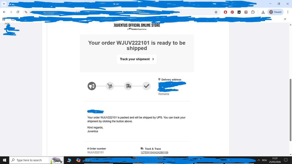 Tricou de joc Juventus