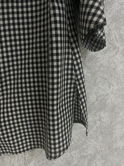 Клетчатая рубашка со средними рукавами