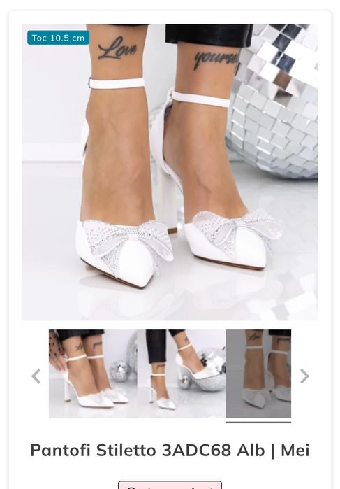 Pantofi Stiletto Albi, marimea 38