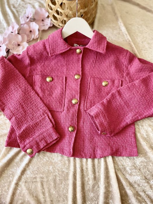 Сет от сако и панталон в циклама. Размери С и М.