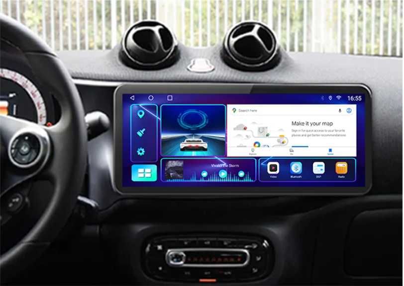MERCEDES SMART FORTWO C453,A453 2016/2022 12.3"/HIGH/андроид,9764+9501