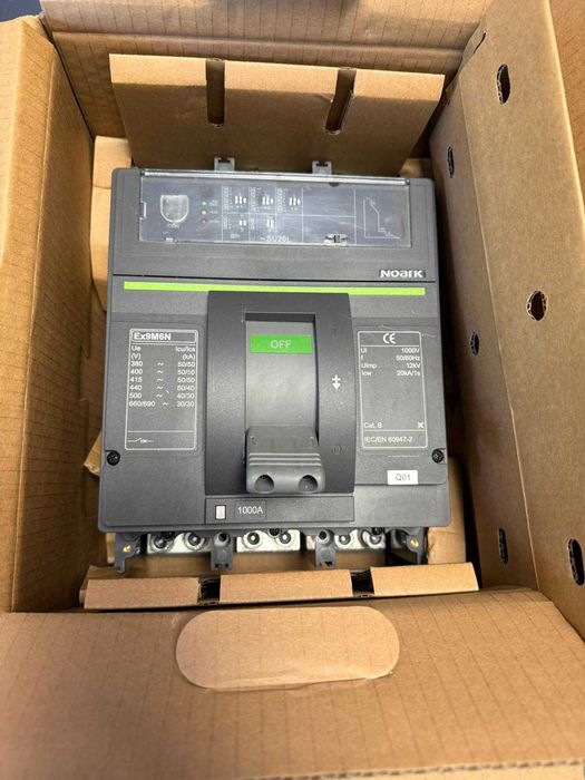 Întrerupător MCCB Noark Ex9M6N SU20L 1000 A – declanșator electronic –