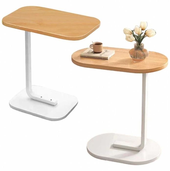 Многофункционална C-образна масичка за кафе, за хол и спалня