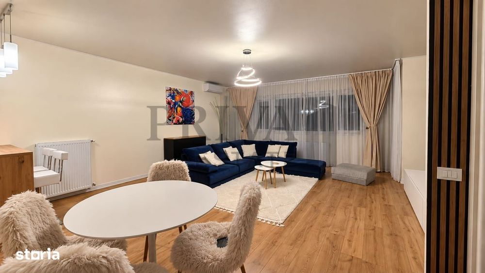 Apartament nou 2 camere, 78 mp, etaj 1, centrala, parcare, Braytim
