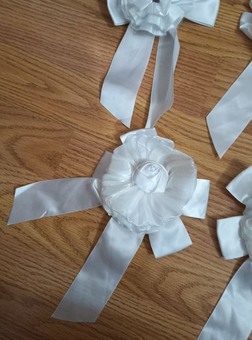 Бантики банты белые резиночки