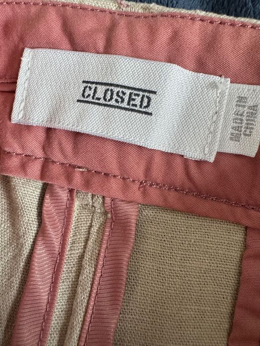 Жесток barrel ленен панталон на CLOSED, L размер