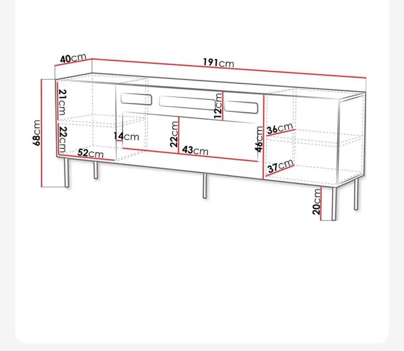 ТВ шкаф с камина