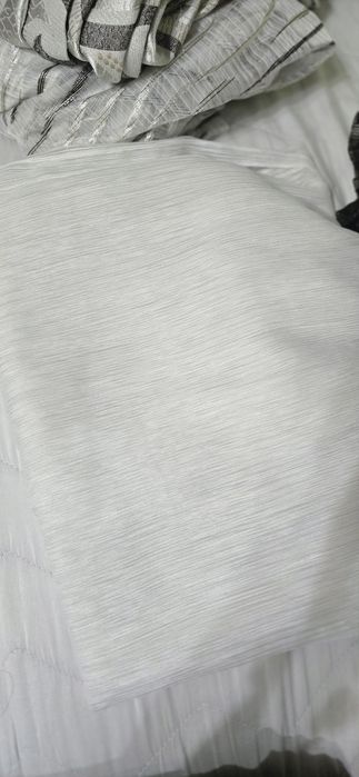 Шторы с тюлем, цвет бежевый